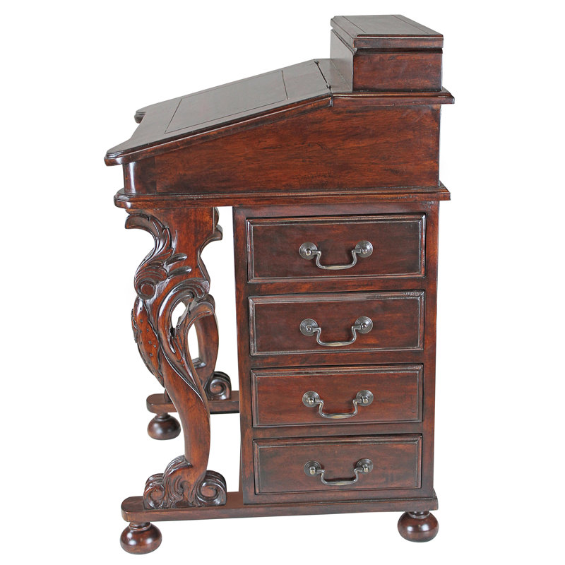 Design Toscano The Captain's Davenport Secretary/Roll Top Desk